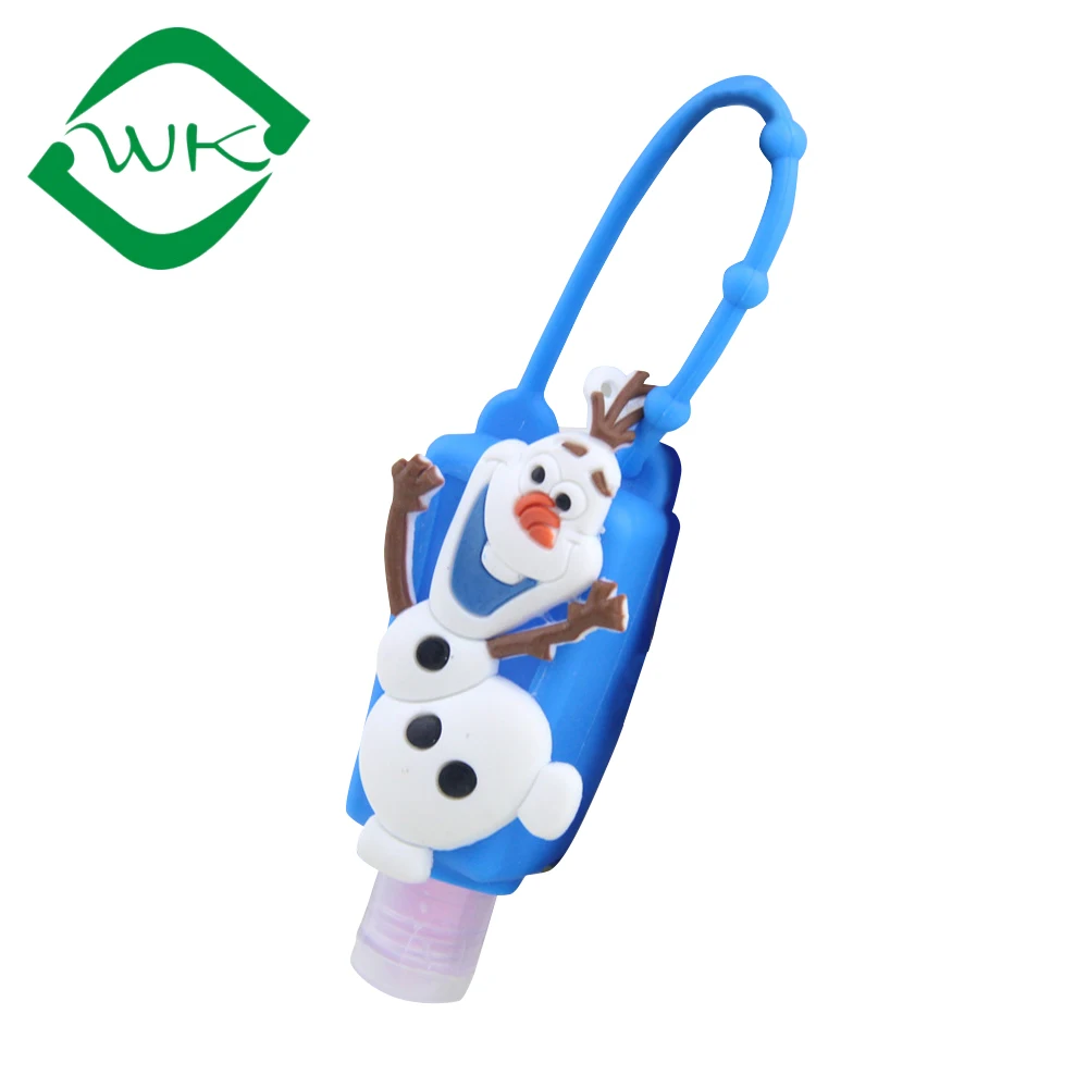 Custom empty hand sanitizer bottle cute animal silicone sleeve holder