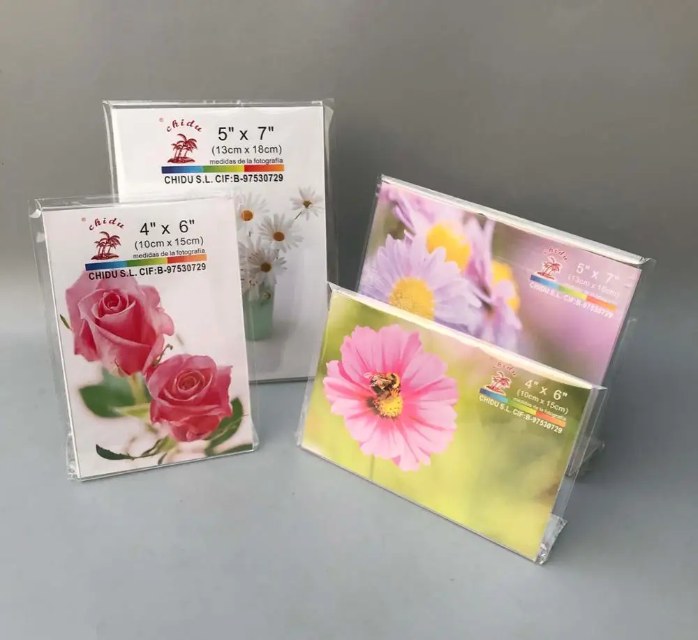 Acrylic photo frame, Label holder stand frame, 10x15cm 13x18cm or customer design sizes