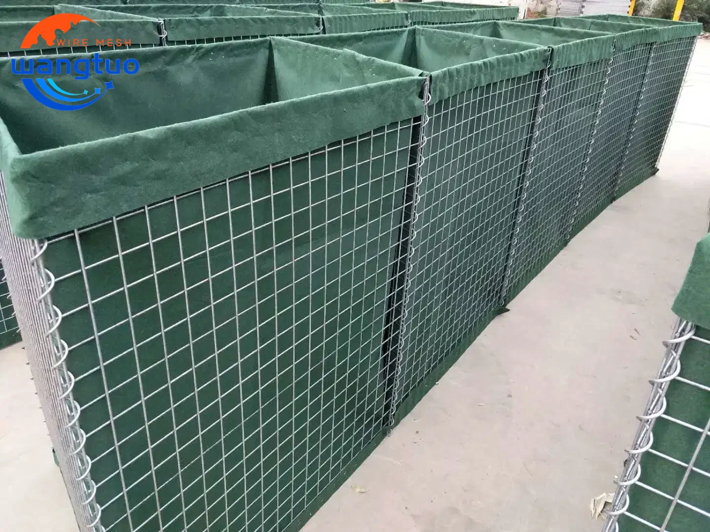 Heat Treated Galvanized Gabion Basket with Welded Mesh Barrier Fence Accessories and Hardware