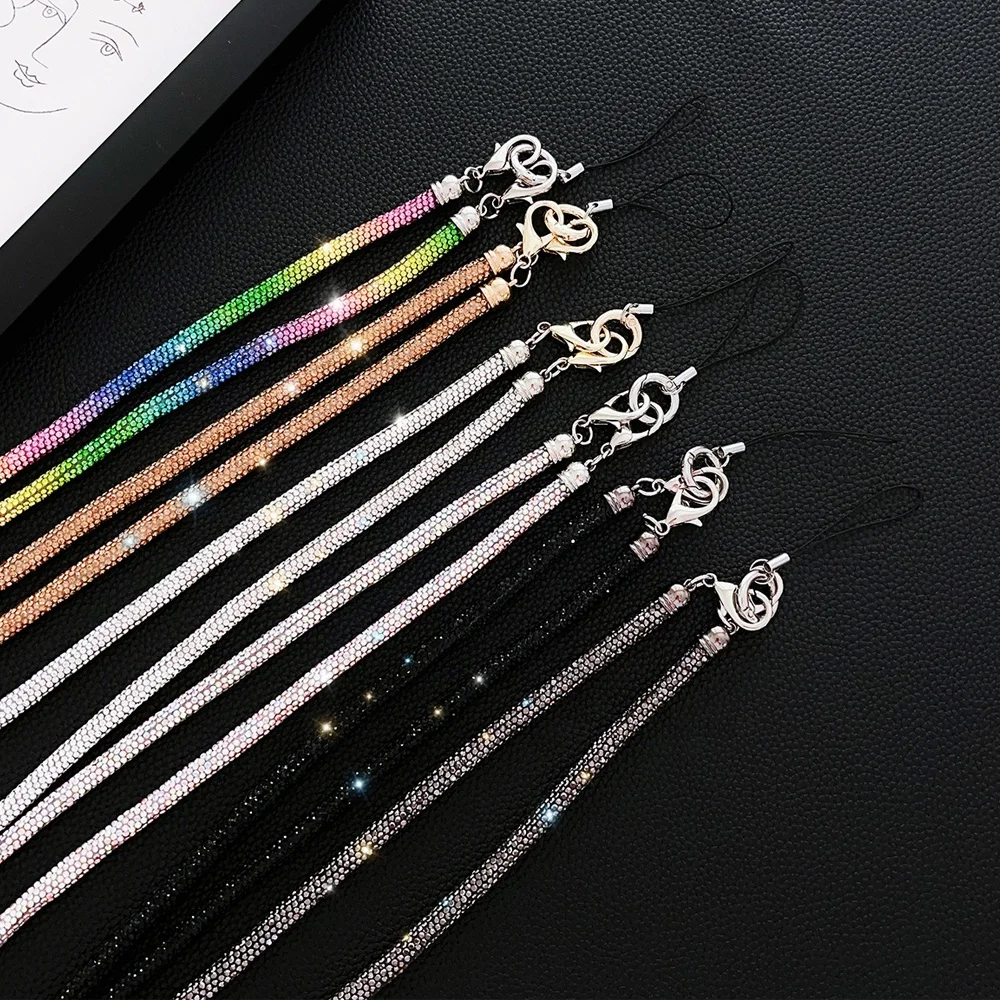 BR923  7mm Diamond Strap Crossbody Chain Universal strap phone case Diagonal necklace strap lanyard 120cm