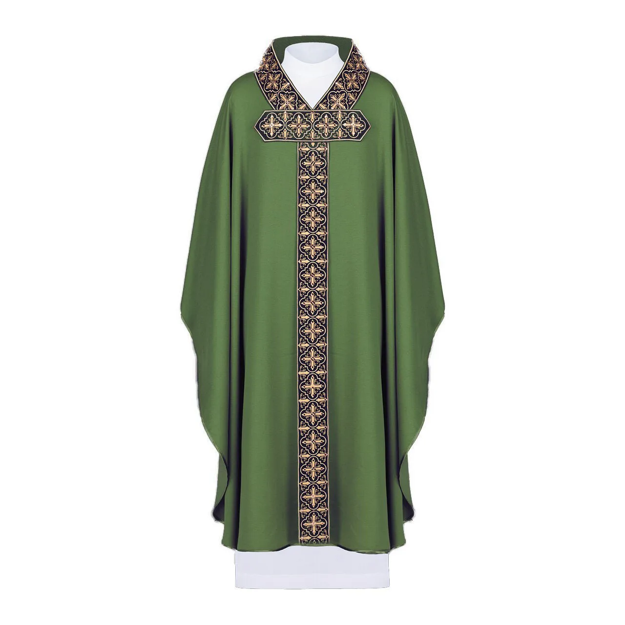 In Stock Retro Printed Clothes Prayer Robe Gown Church Dress Priest Monks Missionary Halloween Party Cosplay Costumes
