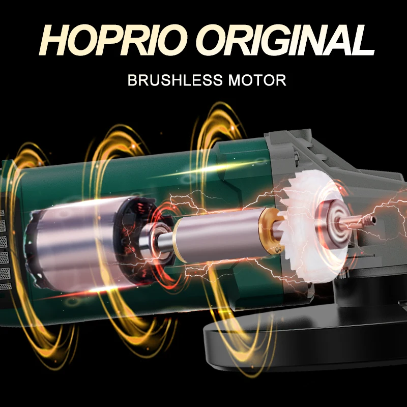 Universal Wired Electric Rotary Tool 2600W Brushless Angle Grinder 180mm