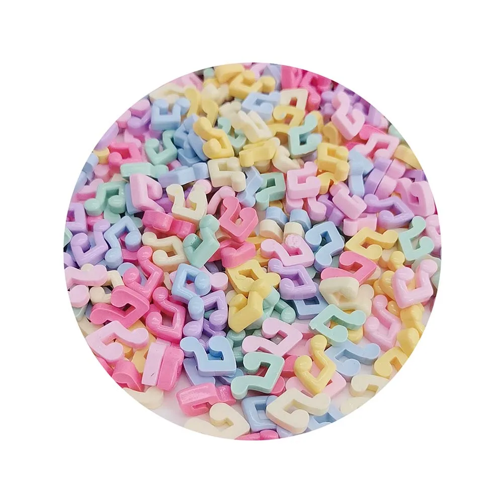 100Pcs Mixed Nail Art Resin Music Note Series Charms Rhinestones DIY Craft for Nail 3D Decorations Jewelry