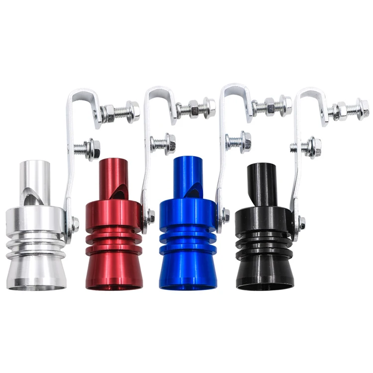 Universal Aluminum Exhaust Pipe Turbo Whistle Car Muffler Simulator Turbo Sound Whistle S M L XL Size