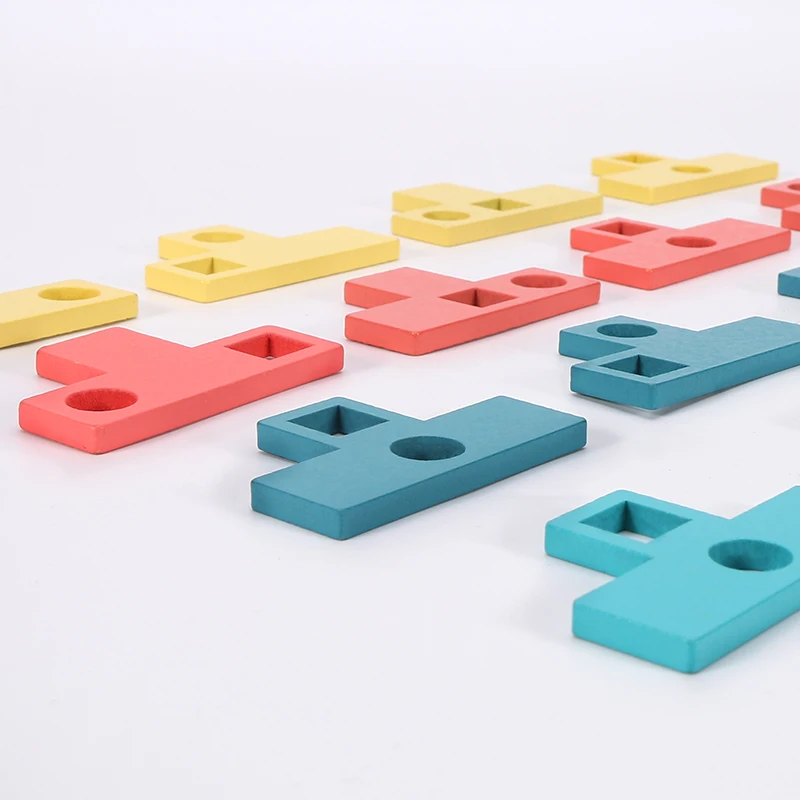 Children t-shape puzzle matching logical thinking advanced training game toy