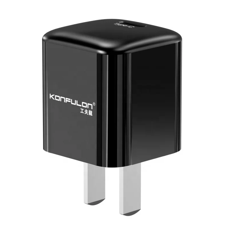 KONFULON 2023  GaN PD 20W Fast Charge smart phone chip safe and efficient multiple protection Mini Portable Charging Adapter