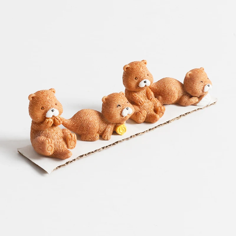 Fashion DIY Fairy Garden Dollhouse Bonsai Ornament Home Decor Otters Multi Style Figurine Animal Model Miniature Water Dog Craft