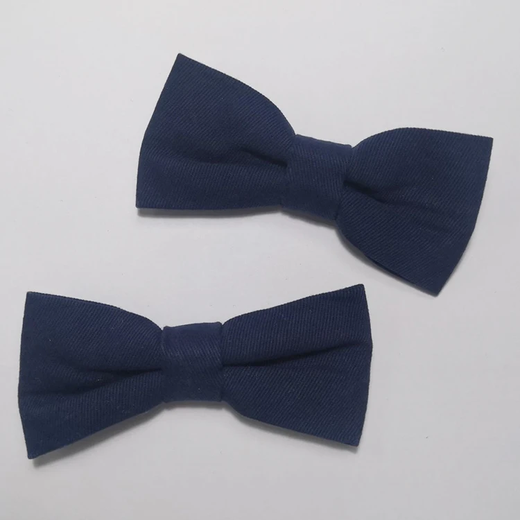 
Поддержка индивидуальный галстук-бабочка темно-синий простой и отличный хлопковый материал для мальчиков и девочек простой крашеный галстук-бабочка оптовая продажа 