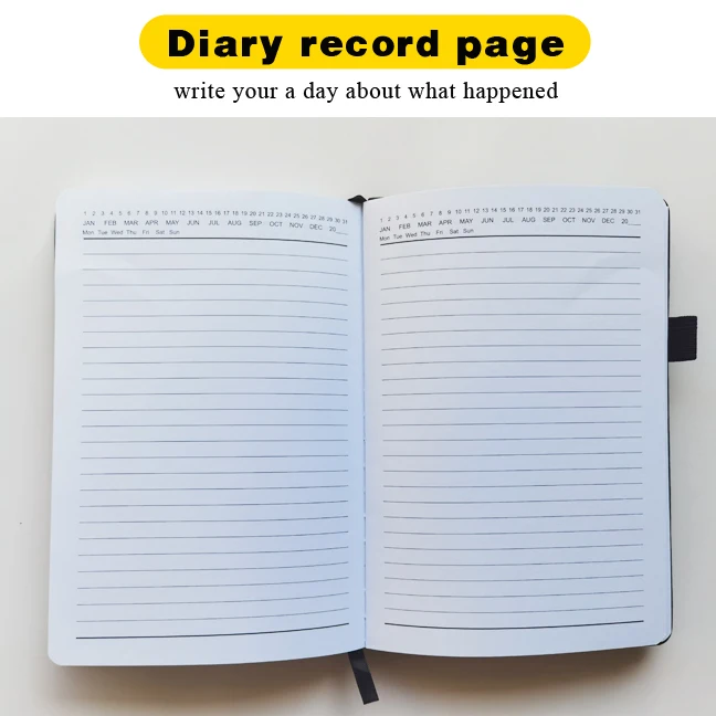 Wholesale High quality A5 Accept your designs customized leather journal logo Agenda notebooks paper