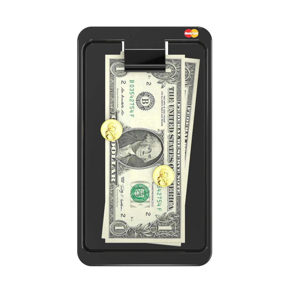19 x 11cm plastic bill holder for restaurant , hotel , bar with custom logo