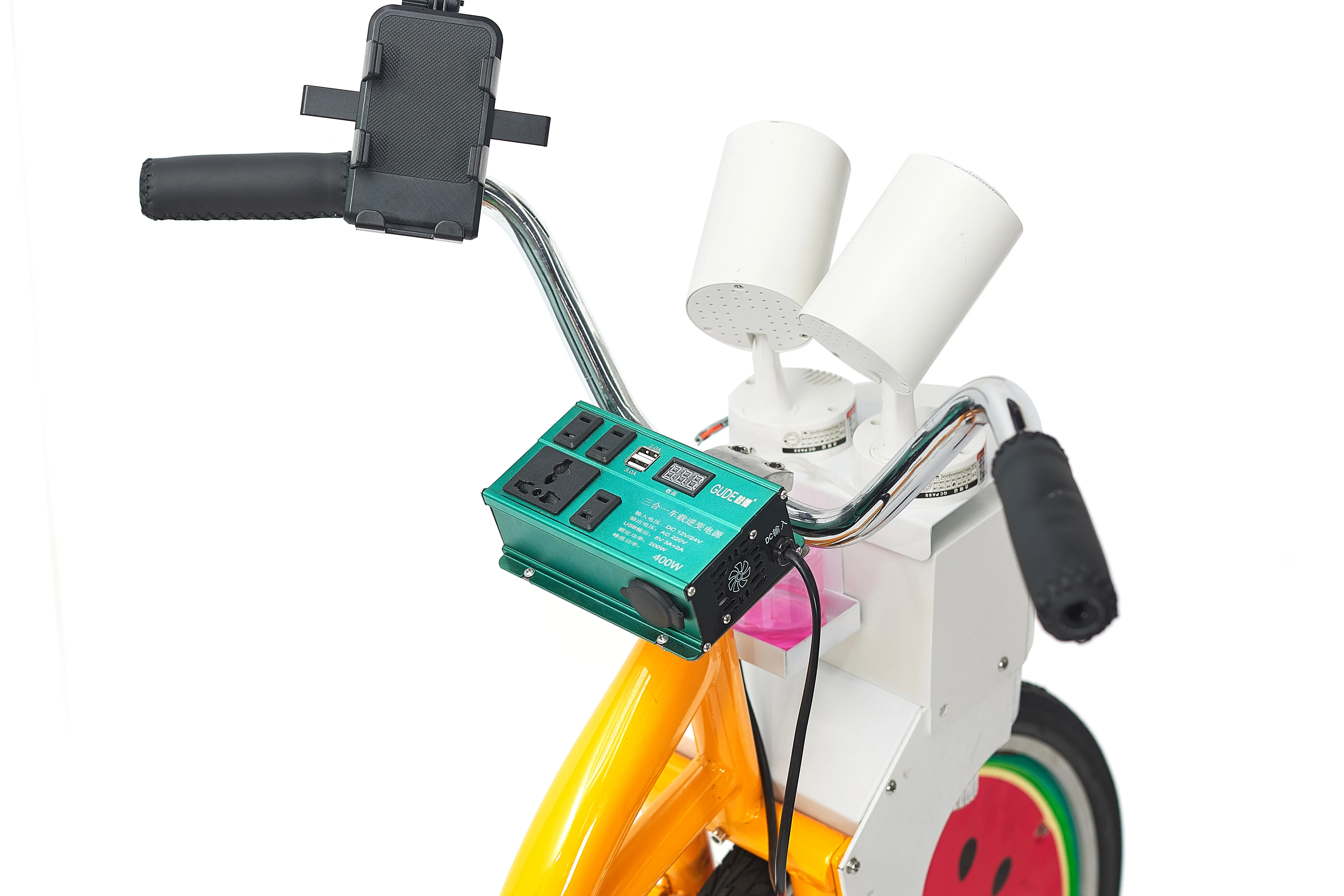 EXI adult chopper bike pedal  electric Youth Bubble Machine Adult Orange Stationary Bicycle