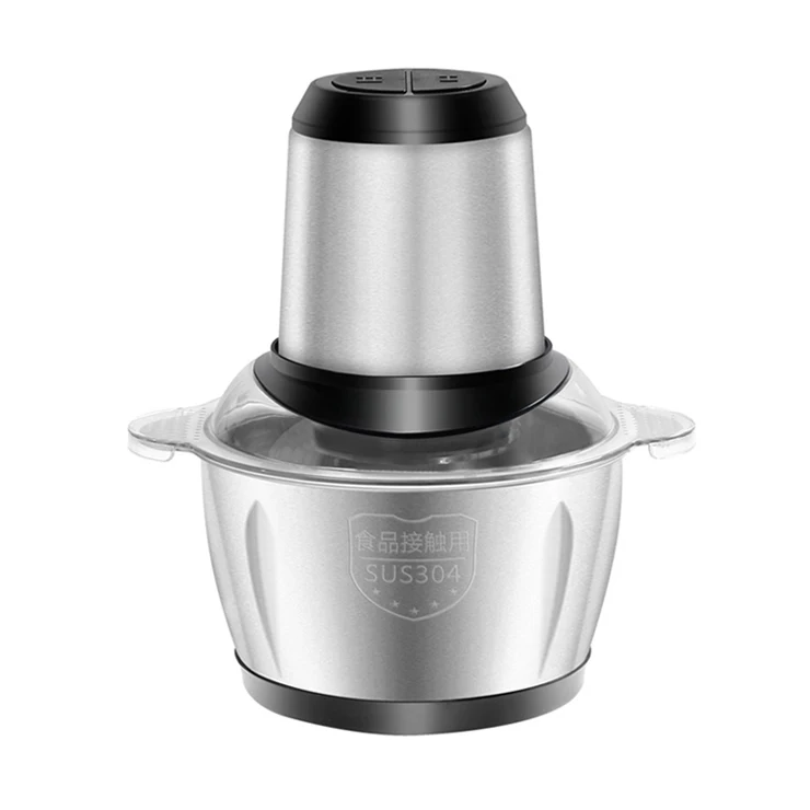 mini small 2l 3l 6l double speed electric meat grinder stainless steel chopper blender multifunctional metal