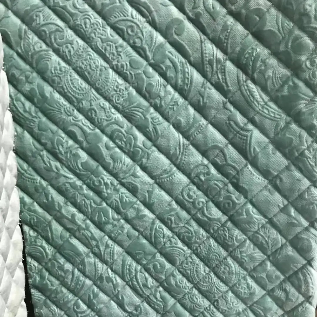 Custom color different thickness polyester quilted velvet design sofa cover fabric