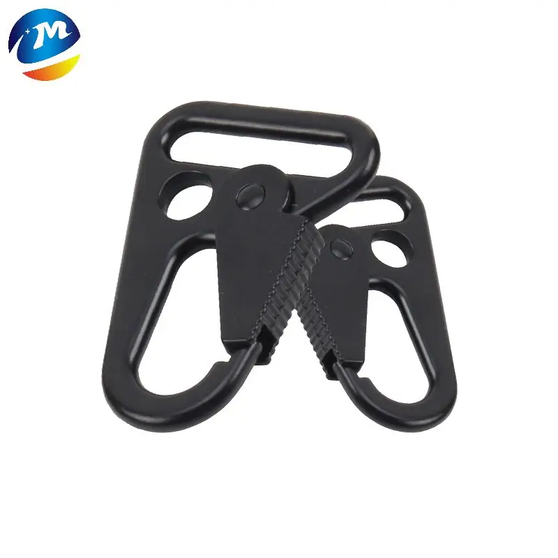 Outdoor Metal Hook Buckle Olecranon Keychain Clasp Tactical Spring Carabiner Webbing Gun Strap Sling Snap EDC Gear Metal Hook