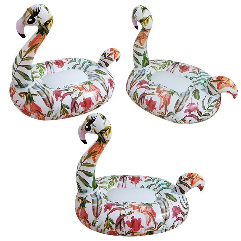 Summer Pool Party Inflatable Beach Float Inflatable Flamingo Tube Swimming Pool Float For Adults