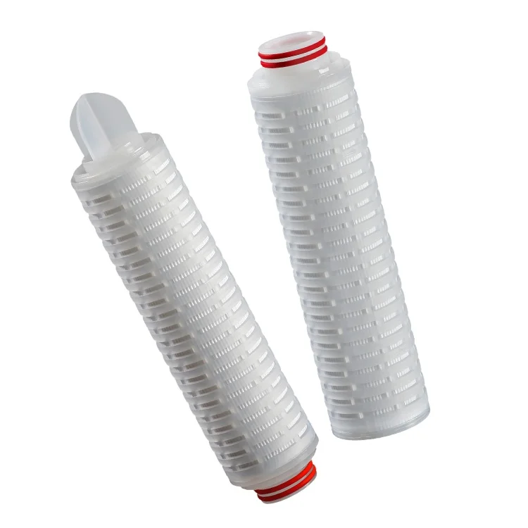 0.1/5 micron 20 inch pp core membrane pleated filter industrial cartridge for microelectronics photovoltaics solar
