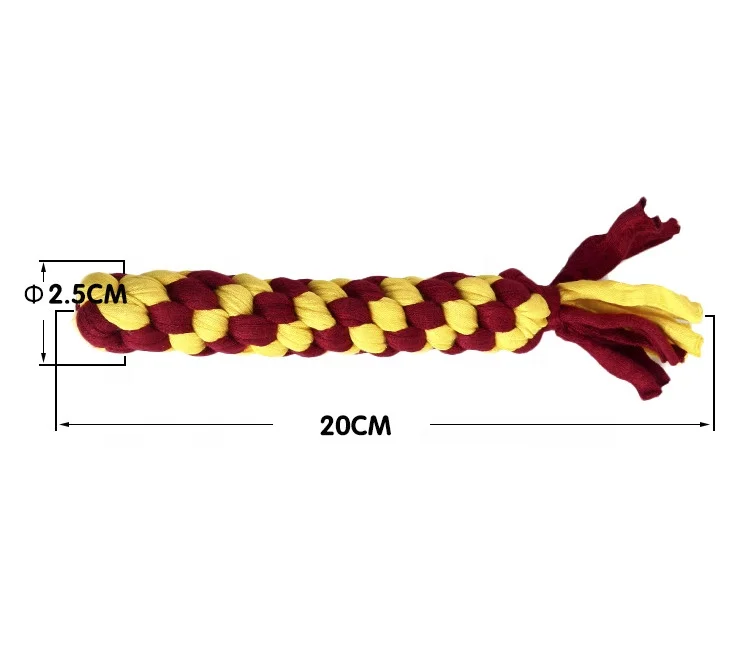 Toughness Colorful Pet Molar Toy Cotton Rope Knot Dog Toy