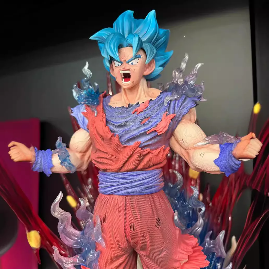 Японское аниме GK большой размер 45 см синий Goku 1:6 ex Dragon Balls Z экшн-фигурка для коллекции