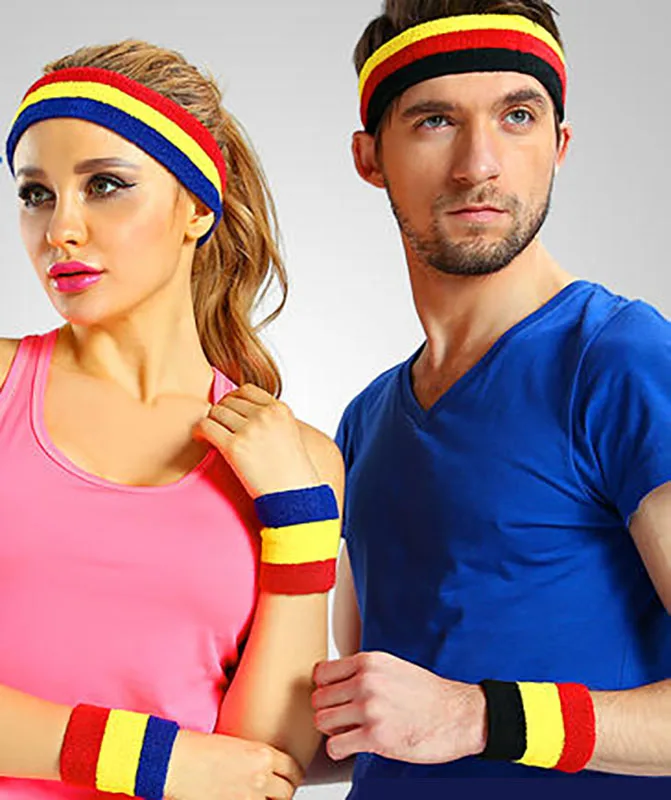 
Hairband Wrist 3-piece set sweat-absorbent scarf sweat guide turban stretch yoga outdoor sports fitness running 