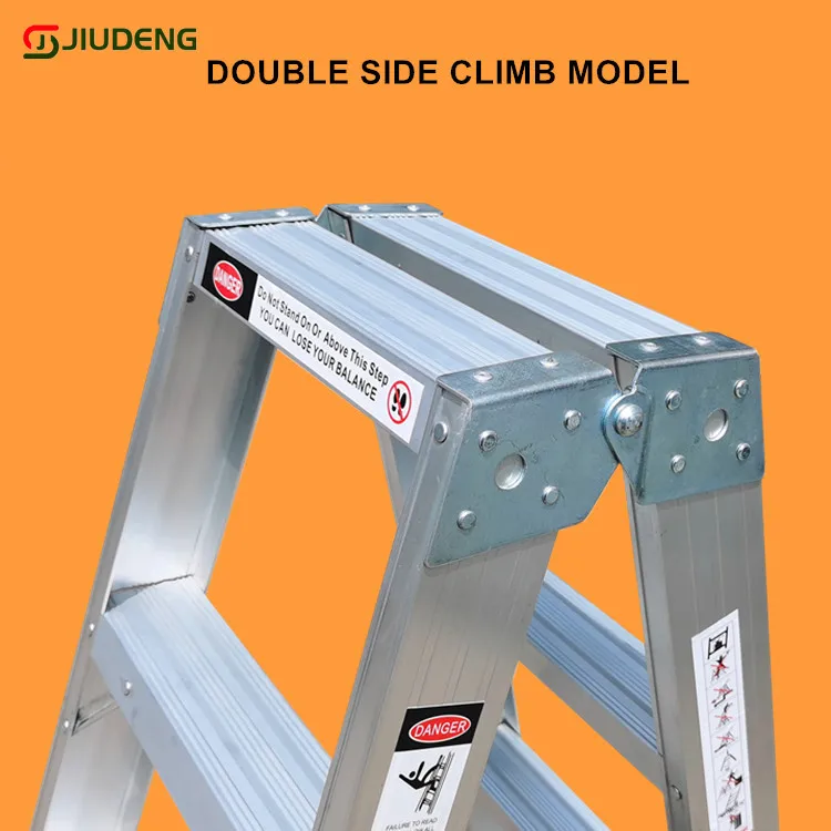 (Pls look look) Double Side Aluminum Folding Step Ladder 3 4 5 6 7 8 9 10 11 12 Steps