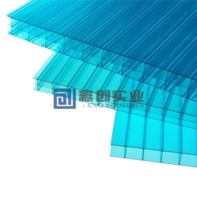 Sun Resistance 4mm hollow plastic twinwall polycarbonate panel prices for skylight roof window