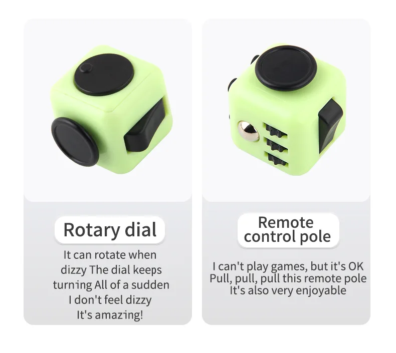 Colorful Mini Gadgets Cube Finger Toy Decompression Cube Multi-function Gadget Cube