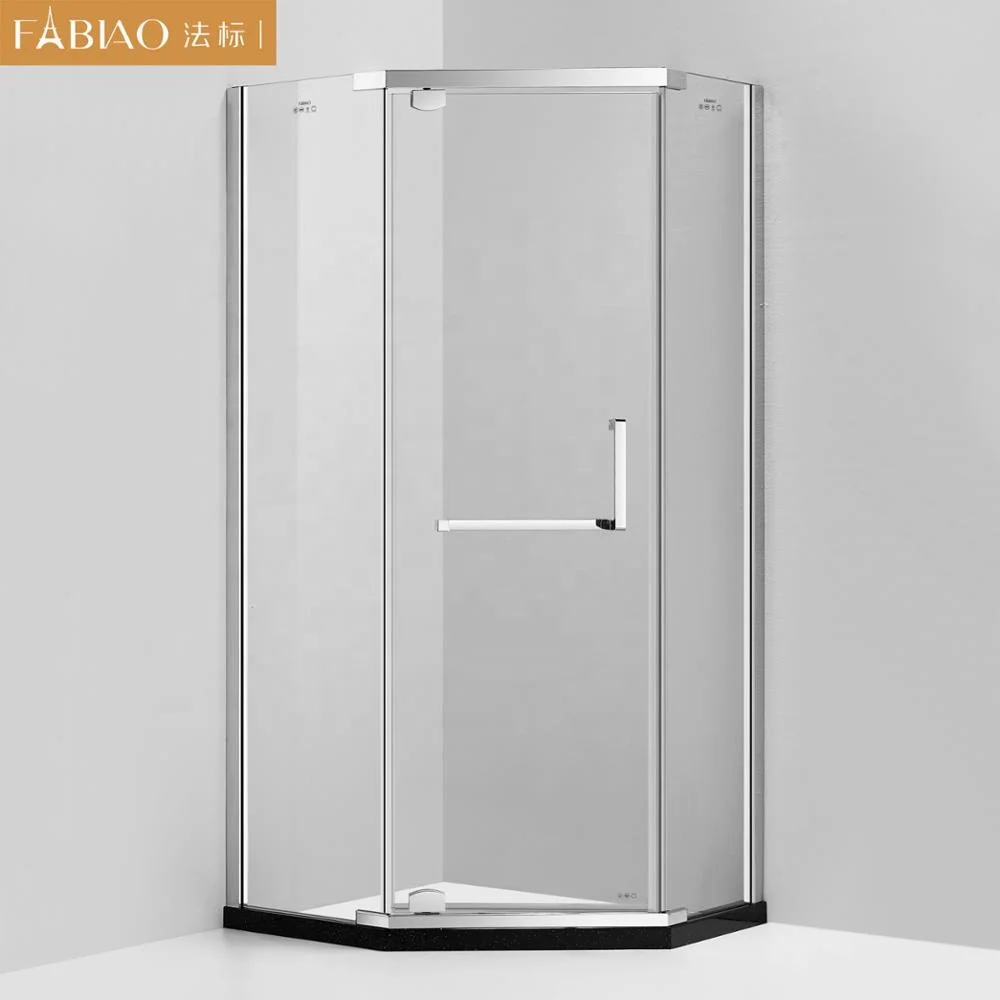 2018 новый дизайн полированная рамка Алмазная форма душевая кабина навесная душевая дверь корпус
