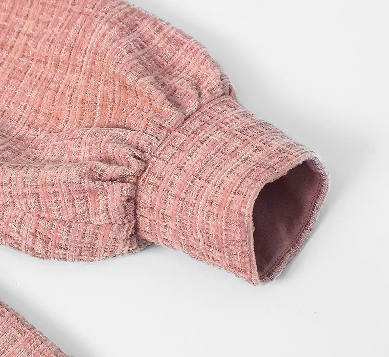 OEM ODM Fashion Elegant Lady Tweed Dress