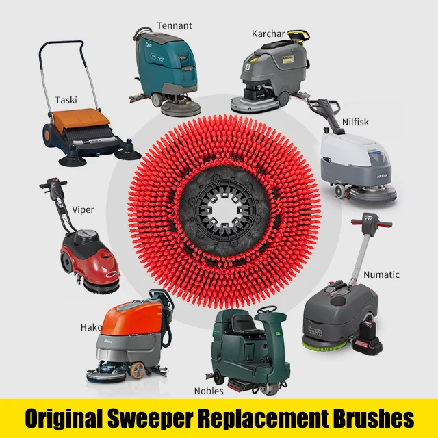 EP 14.5 In Scrubbing Rotary Brush Fit Karche BD50/50 Karchar BDS 43/150 C Classic Road Sweeper Disk Scrub Brushes