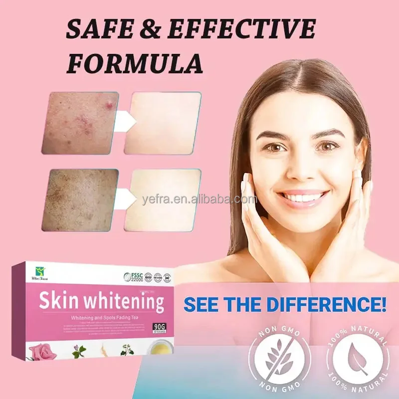Private Label Skin Beauty glow smooth tea skin whitening high quality herbal help people anti aging radiant whitening Tea