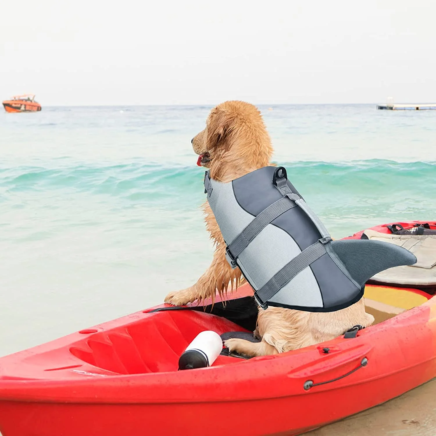 Dog Life Jacket Ripstop Pet Floatation Life Vest For Small Medium and Large Dogs Dog Lifeguard Swimsuit Swimming Pool Beach Boat