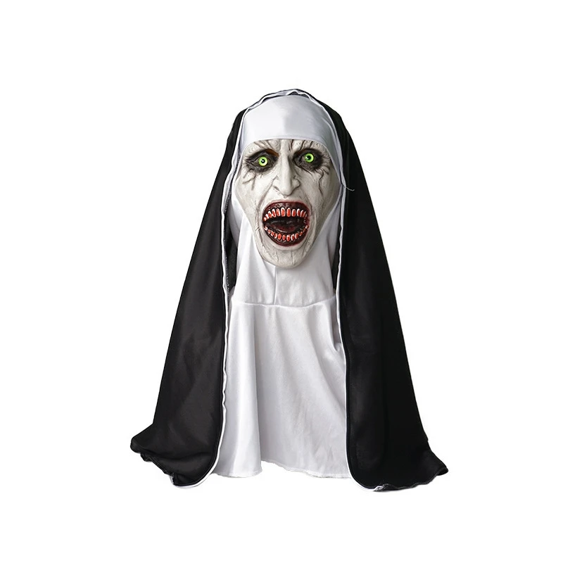 Wholesale High Quality The Conjuring Horror Nun Mask Halloween Party Latex Scary Cosplay Face Masks