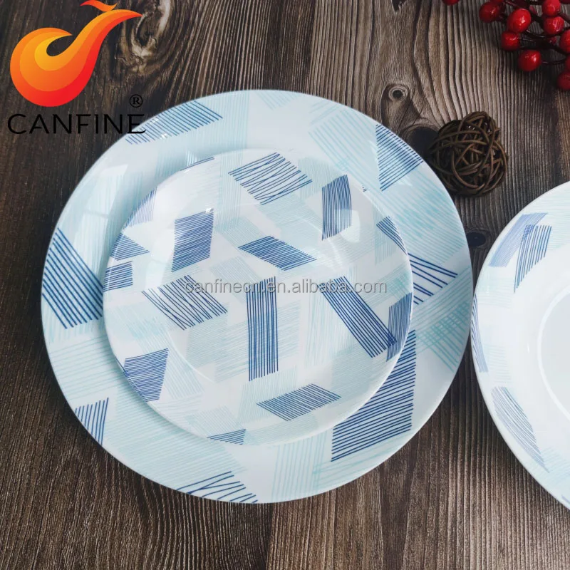 High quality White color cheap price Opal Glassware Dinnerware Set