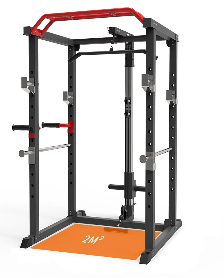 Fitness Strength Training Home Gym Use Multi Functional Squat Rack With Cables Power Rack