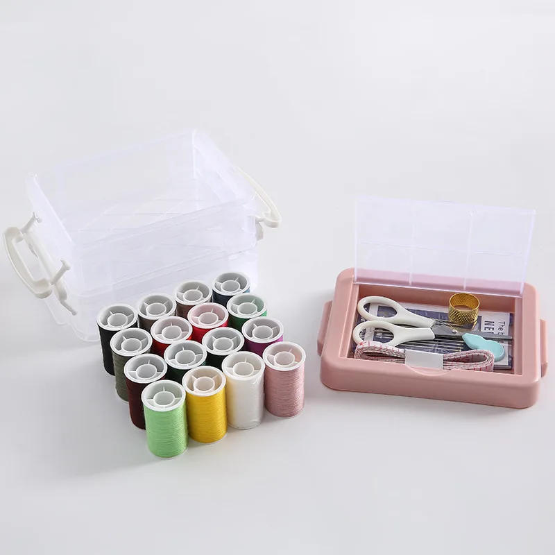 226pcs Sewing Set Sewing Tool Set Needle and Thread Kit for Sewing Needlework Kit with Fabric Box