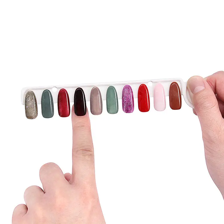 Nail Color Display Book Nail color swatch chart Display Book for nail salon Showing