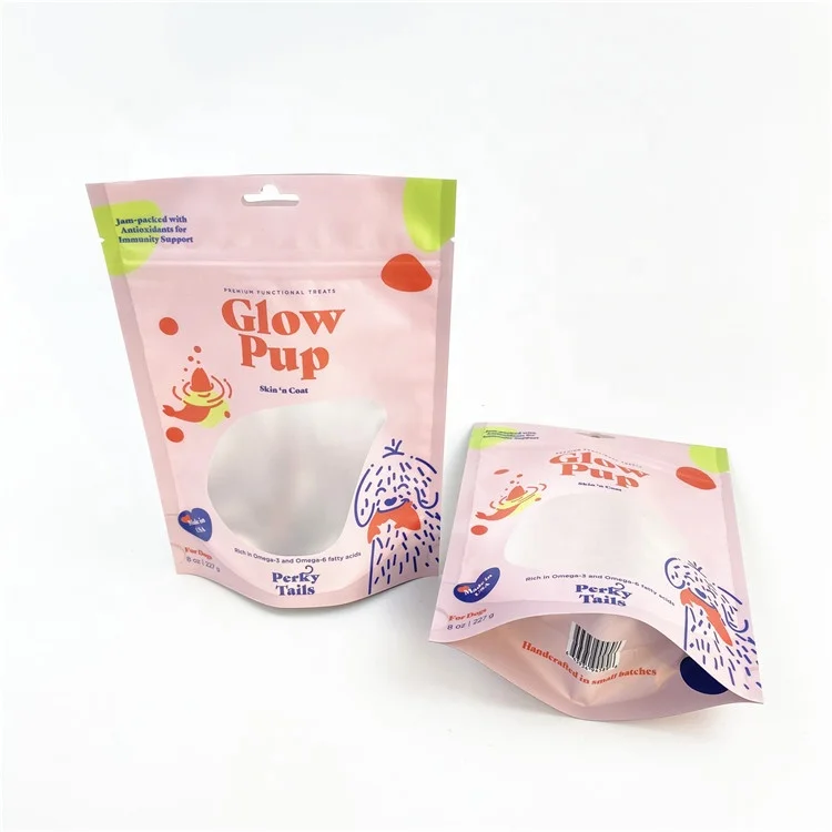 Биоразлагаемые мешки 100% биоразлагаемые стоячие с застежкой-молнией и окошком органические продукты кукурузные хлопья мешочки