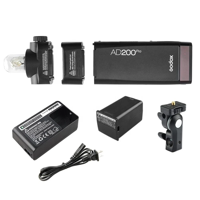  GODOX AD200 Pro 200Ws 2 4G 1/8000 HSS 500 полная мощность камеры стробоскоп вспышка с батареей 2900 мАч
