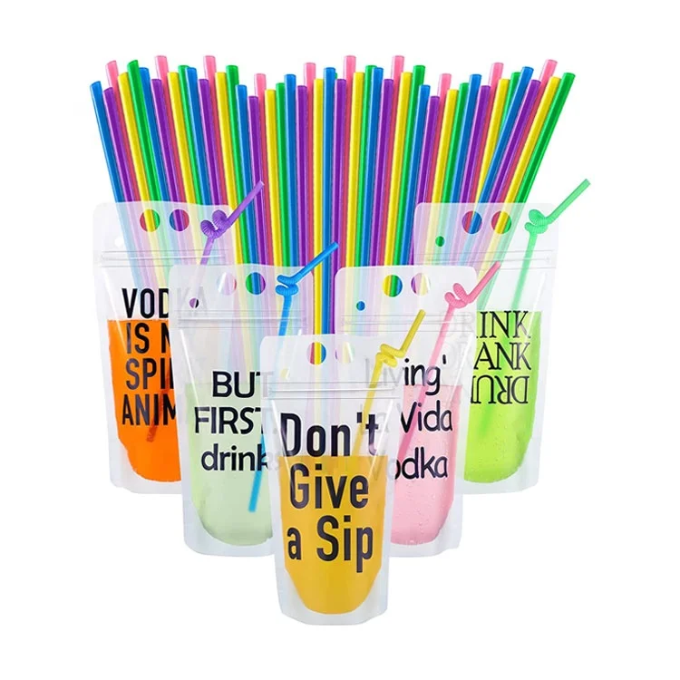 250 Ml 500Ml Plastic Packaging Transparent Clear Stand Up Liquid Water Juice Drink Pouches Squeeze Spout Pouch Bag With Spout