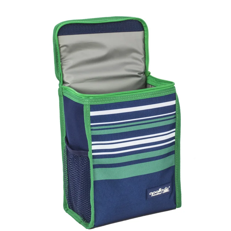 cheaper Portable Insulated lunch Bag with side bottle holder