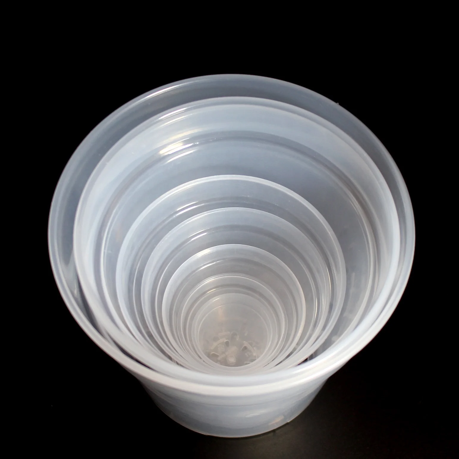 Factory Direct Garden 2.5 3 4 5 6 7 8 9 Inch Plastic High Transparent Round Orchids Plant Planter Pot