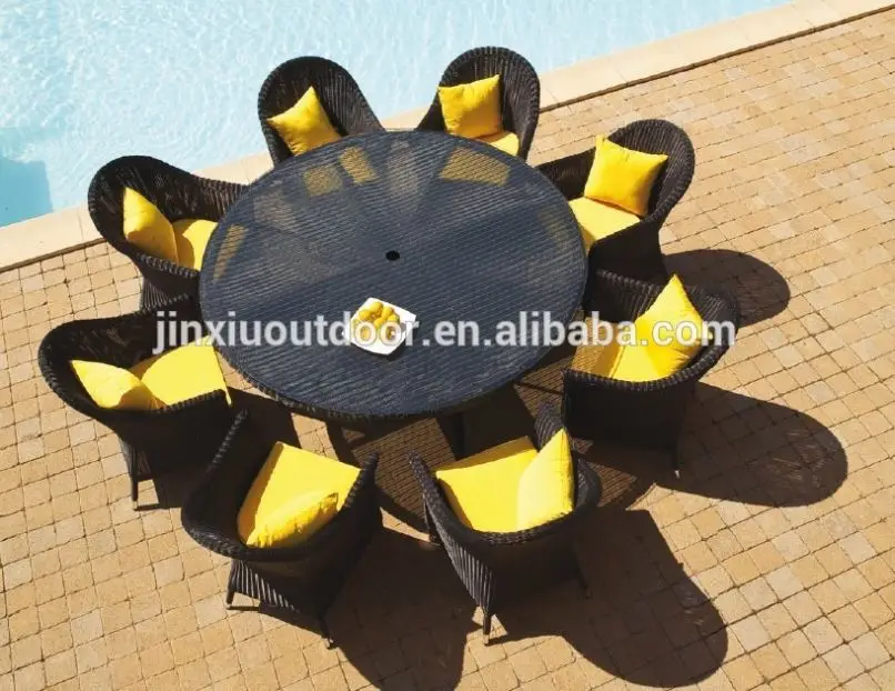 Wicker outdoor picnic camping table JX-3557