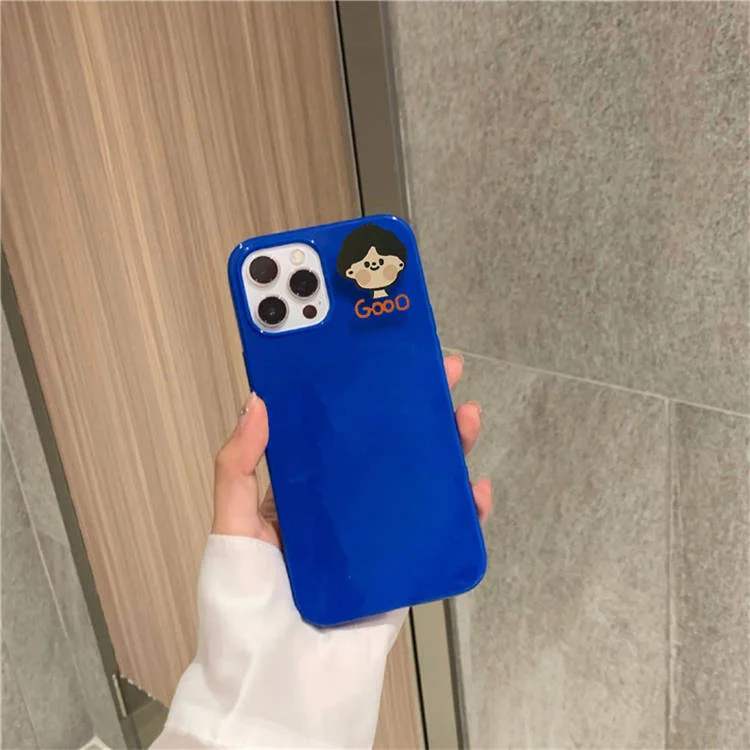 Anti-drop Personalized couple avatar mobile phone case for iPhone 12 pro max 13pro