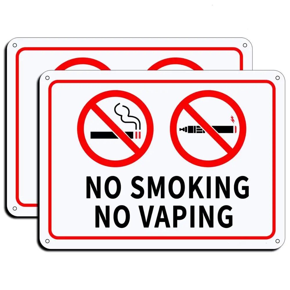 No Smoking Warning Sign Sticker Decal remind Public Notice Static Cling Stickers