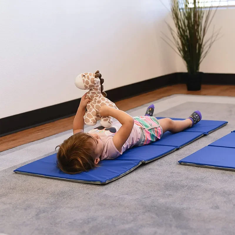 New Active Foam Foldable Play Foam Mat Reversible Fabric Soft Kids Play rest Mat Indoor Foldable Kids Mat