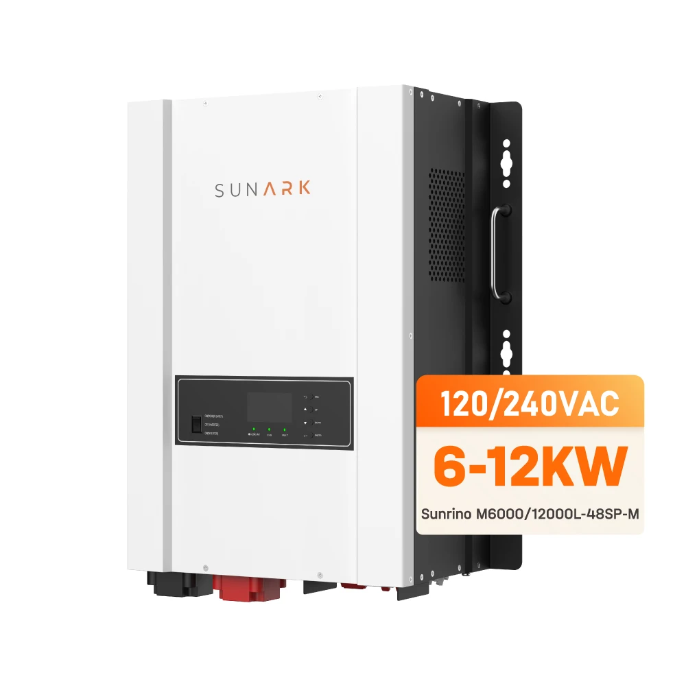 Sunark Compatible To Mains Voltage Pv Inverter 240V 6Kw 12Kw Off Grid Split Phase Pv Inverter Low Frequency