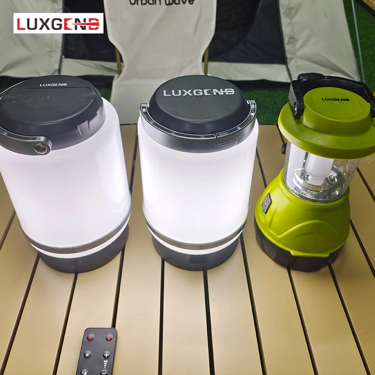 Luxgend wholesale dimmer available USB rechargeable 4AAA battery supply power 1000LM LED portable camping lantern