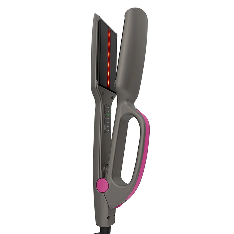 Infrared Titanium Flat Iron with Swift Heat-up Best Hot Tools Hair Straightening Iron to Lock in Moisture and Shine