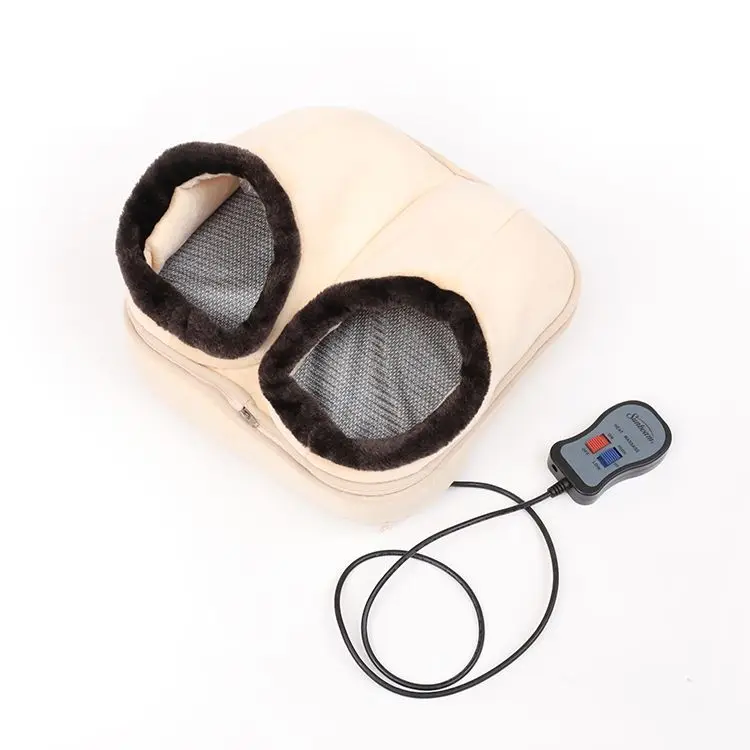 100% Polyester Heat And Vibration Electric Feet Warmer Massager