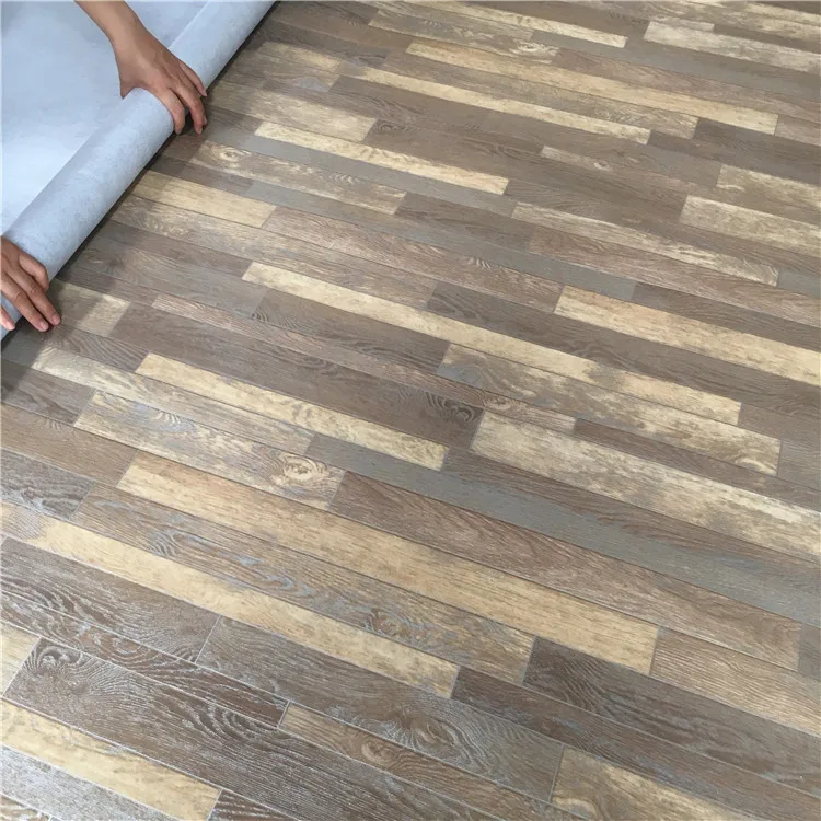 Korean high gloss laminate waterproof loose 8mm wood vinyl flooring roll pvc